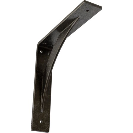 Ekena Millwork Legacy Steel Bracket, Antiqued Warm Silver 2"W x 10"D x 10"H BKTM02X10X10LEAWS